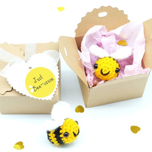 bee mindfulness gift bumblebee keyring care package anxiety relief mental health self care best friend gift depression cute bee gift