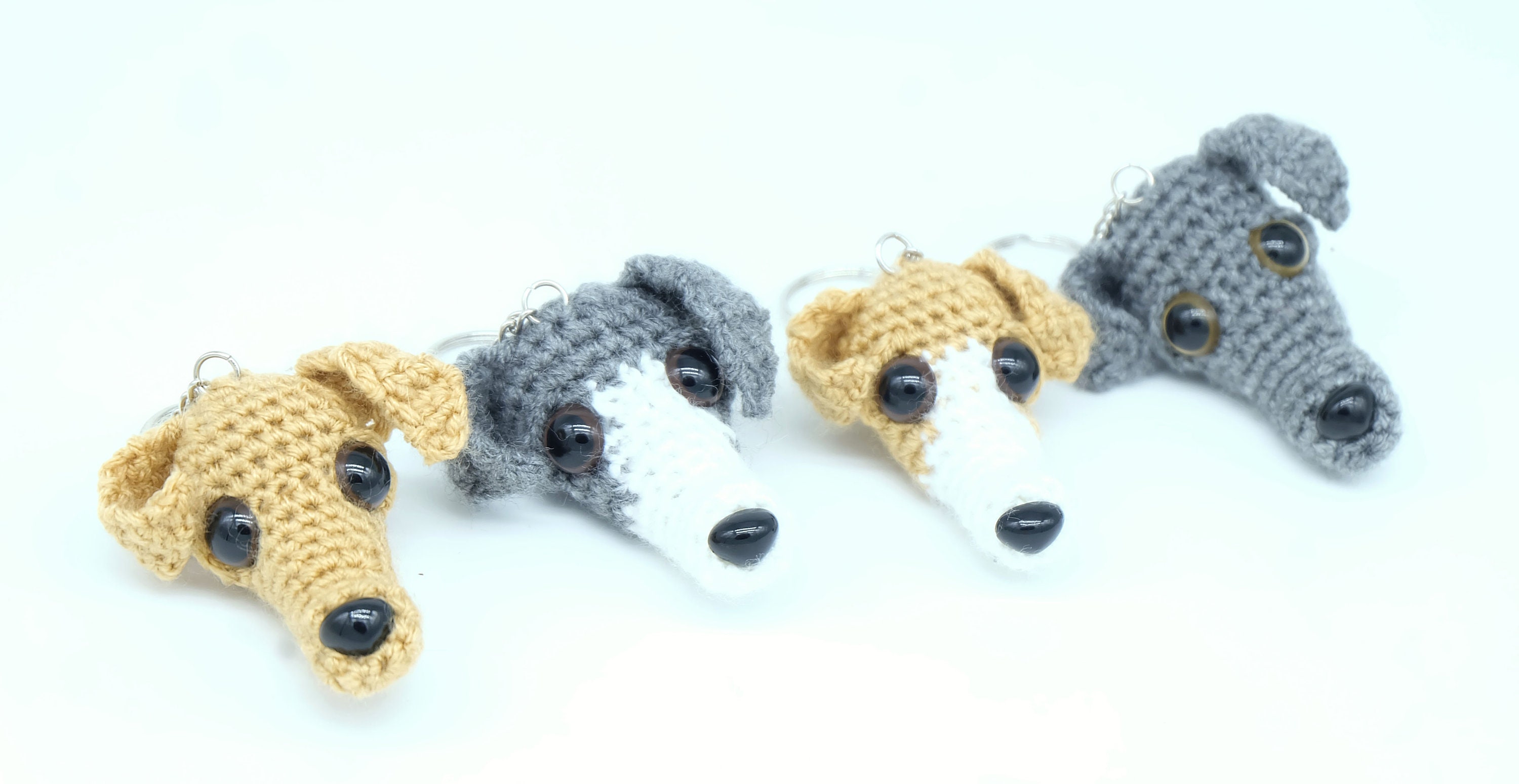 Whippet Greyhound Lurcher Saluki Keyring Unique Dog Gift