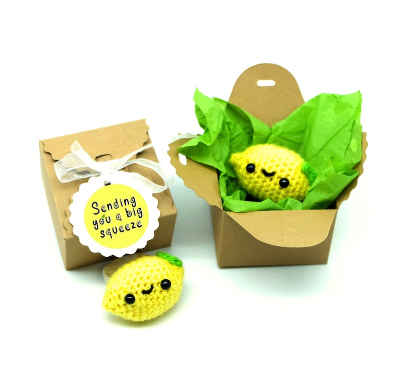 mental health gift care package 'When life gives you lemons' lemon mindfulness friendship gift anxiety kawaii best friend depression gift image 4