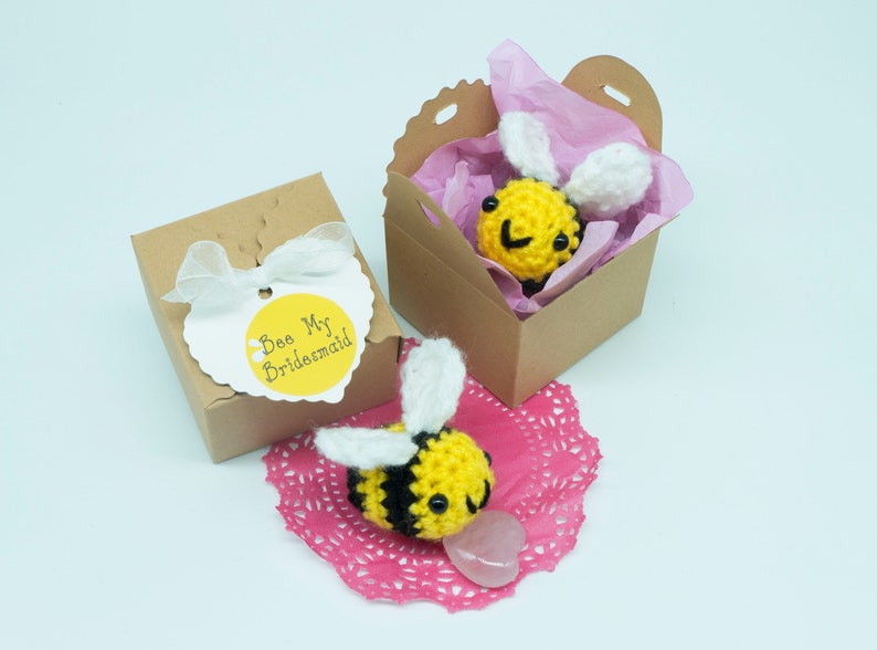 Bee bumble bee crochet cute gifts for her bumblebee keyring Etsy