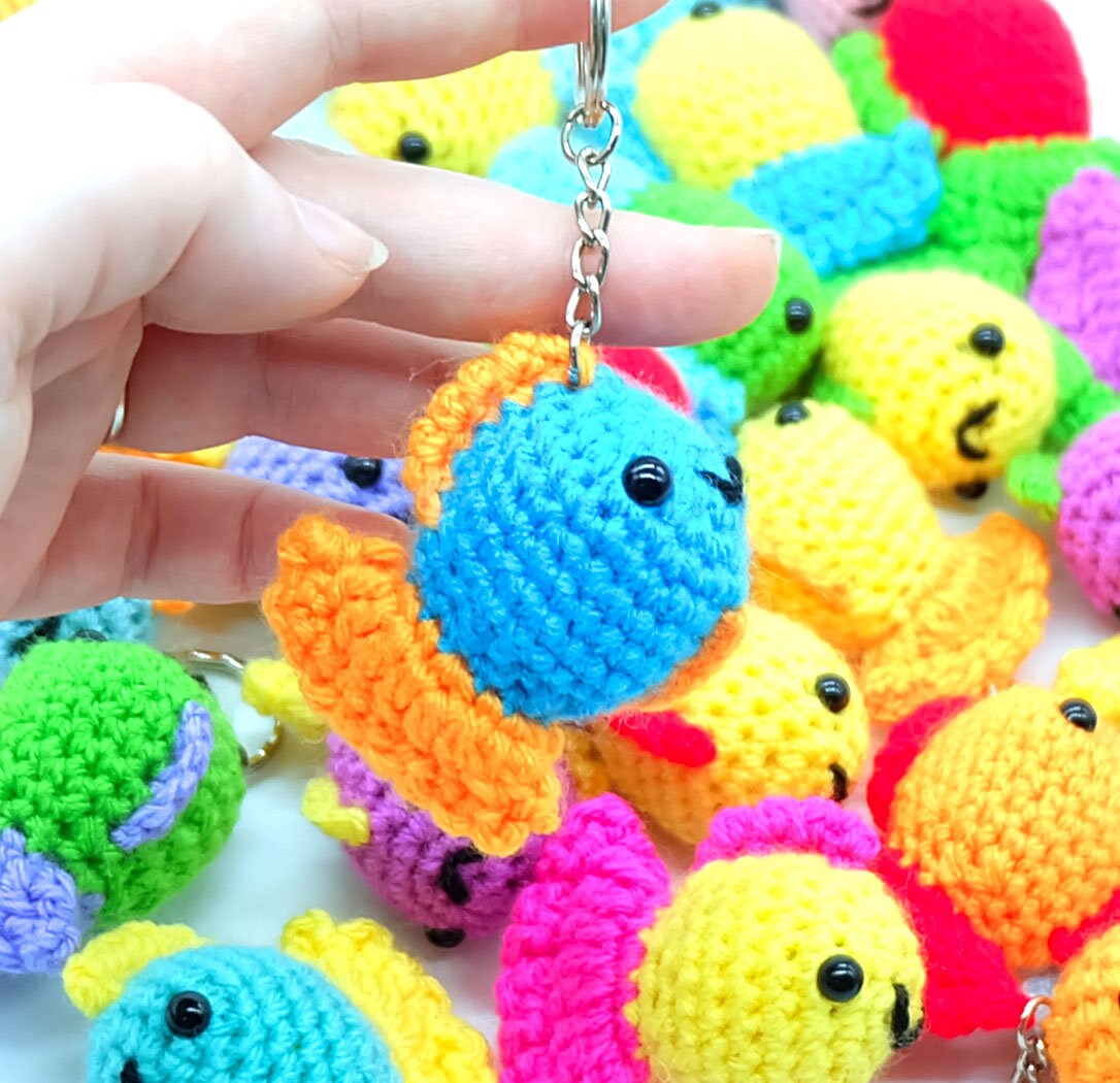 Fish keychain fish keyring fish charm aquatic gift key chain Etsy