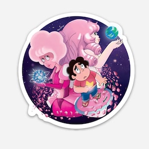 Steven Universe Pink Diamond Rose Quartz Die Cut Sticker