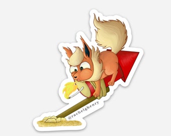 Derpy Flareon Sticker