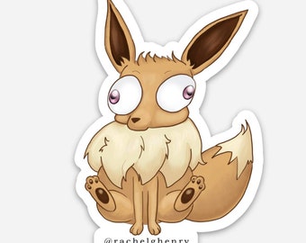 Derpy Eevee Sticker