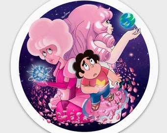 Steven Universe Pink and Rose Sticker