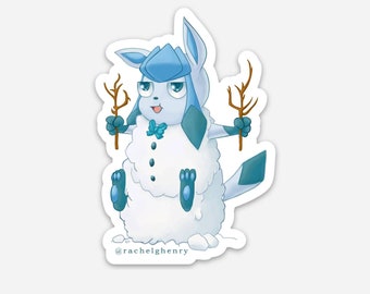 Derpy Glaceon Sticker