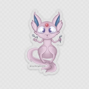 Derpy Espeon Sticker