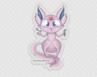 Derpy Espeon Sticker