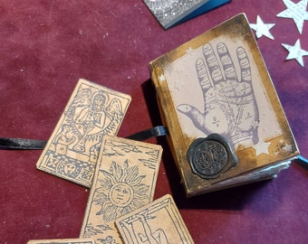 Mini Tarot card |Fortune Teller journal or gypsy book