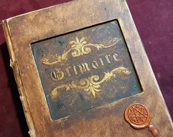 Grimoire Vegan friendly chunky book of shadows or tome
