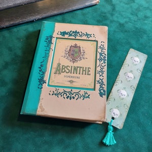 Absinthe junk journal | handmade book | Diary | Green Fairy | Quirky Gift