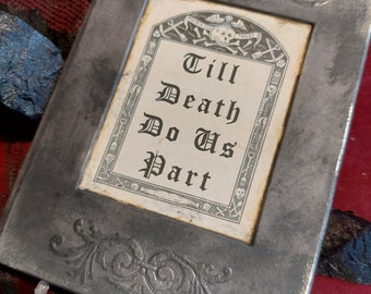 Till death do us part gothic wedding guest book