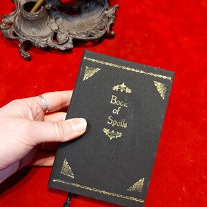 Black Vegan Friendly Book of Spells. Witch, Gothic Grimoire gift image 4