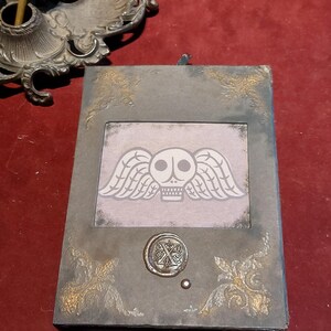 Skeleton Tome Book. Spell Book. Witch, Gothic Horror or Halloween Gift