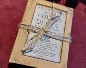 Witches and Devils mini book | witchfinder general | junk journal