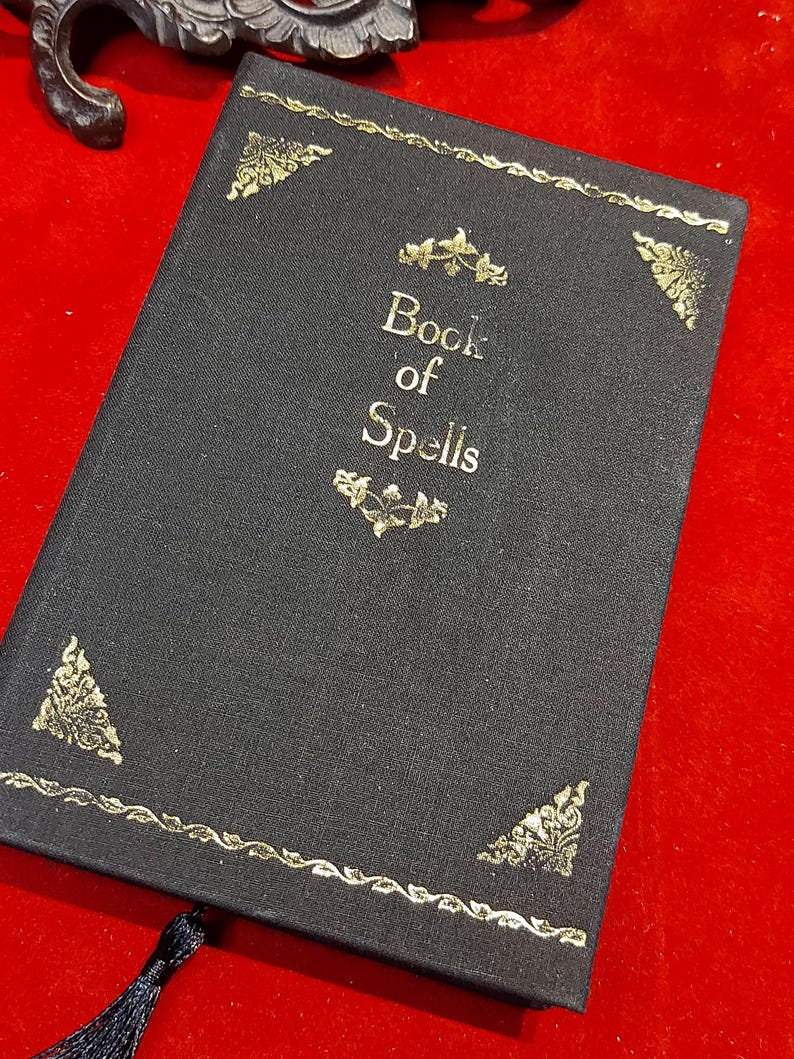 Black Vegan Friendly Book of Spells. Witch, Gothic Grimoire gift image 16