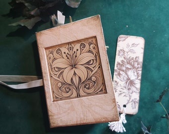 Floral junk journal | flowers and wildlife notebook or scrapbook