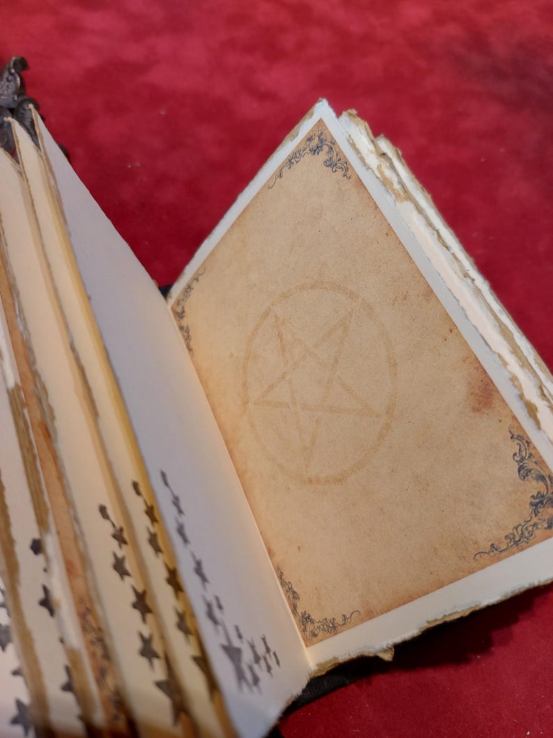 Black Vegan Friendly Book of Spells. Witch, Gothic Grimoire gift image 9