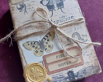 Notes de terrain |Punaises, papillons, mites et coléoptères| livre ou journal pour les amoureux de la nature