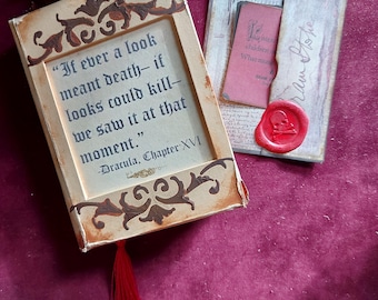 Bram Stokers Dracula Journal or Handmade Vampire Horror Book