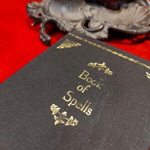 Black Vegan Friendly Book of Spells. Witch, Gothic Grimoire gift image 3