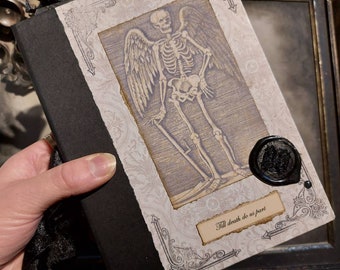 Till Death Do Us Part Gothic Wedding guest book or non binary, gay wedding journal