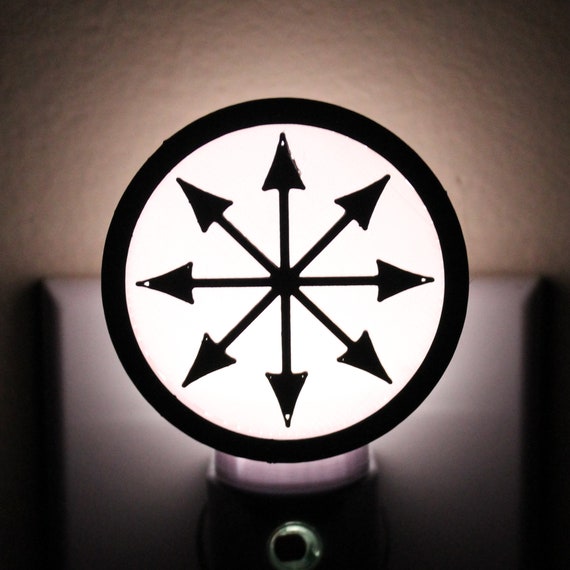 Chaos Symbol Night Light 3d Printed Night Light 3d Printed Etsy