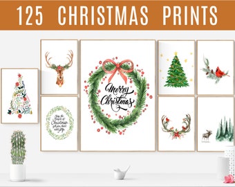 J Merry Christmas Sign Art Print Home Decor Wall Art Poster