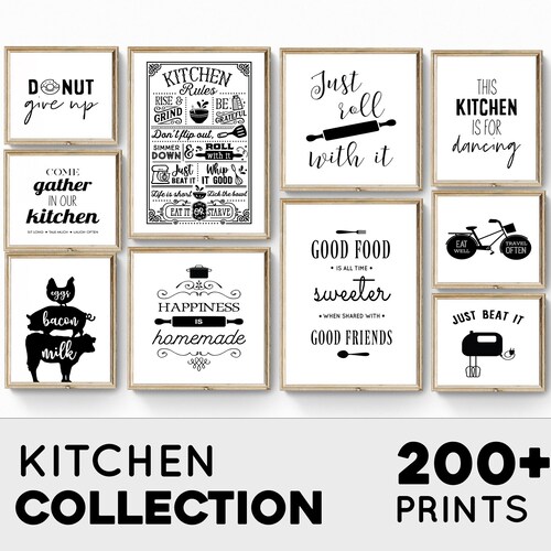 Kitchen Printable Set Funny Kitchen Wall Decor Kitchen Wall - Etsy Kitchen Printable Set Funny Kitchen Wall Decor Kitchen Wall - Etsy