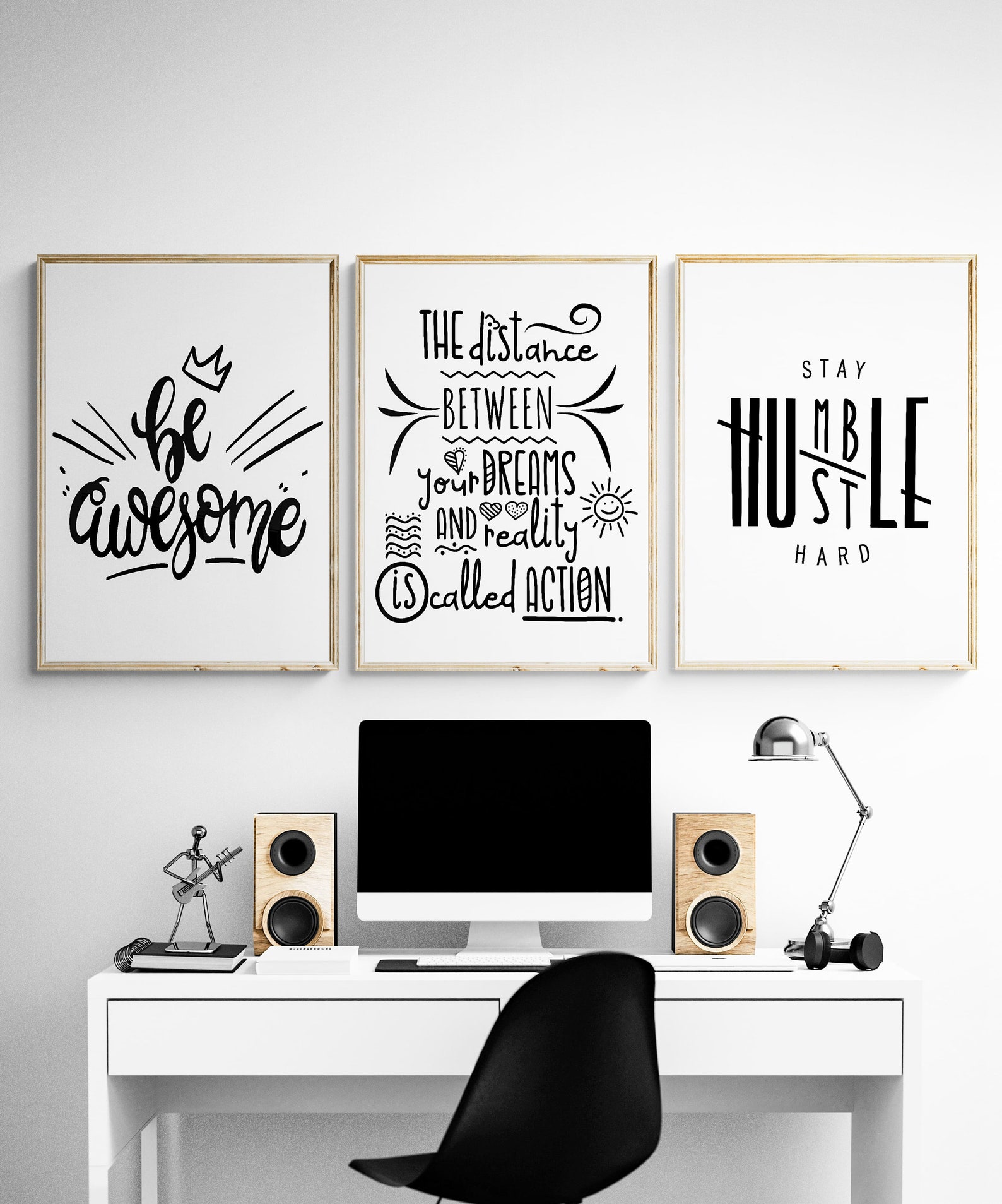 Inspirational Quotes Office Decor Prints Inspiring Wall Art Etsy