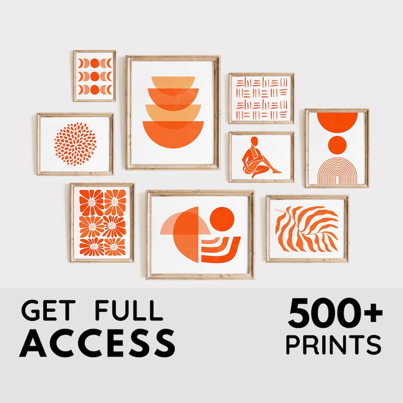 Orange Wall Art - Etsy