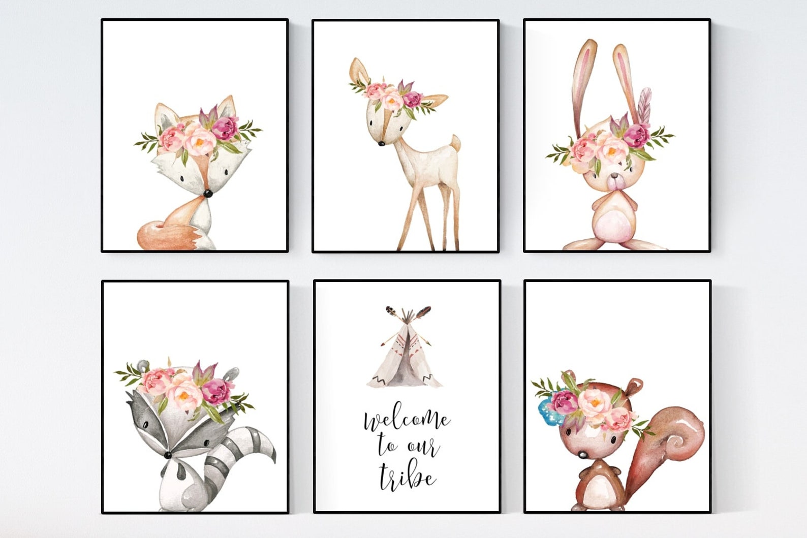 Nursery Printable Set Nursery Room Decor Nursery Wall Art Etsy