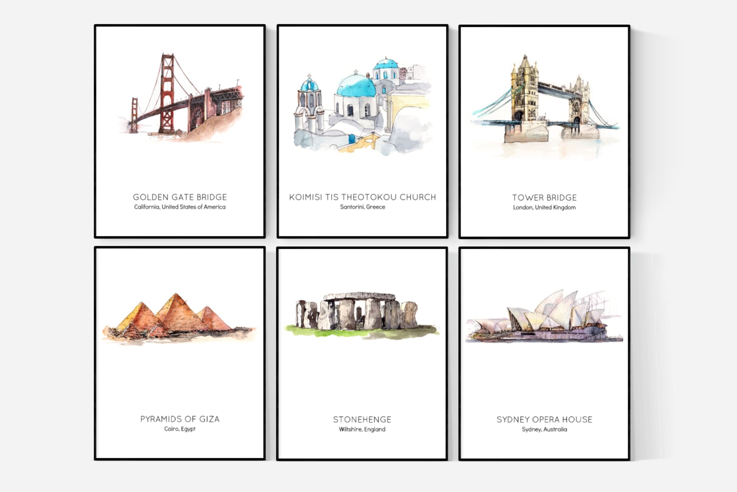 Travel Adventure Printable Set Inspirational Travel Prints Etsy