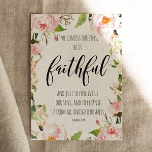Set of 50 KJV Bible Verse Prints Scripture Wall Art Christian Home ...