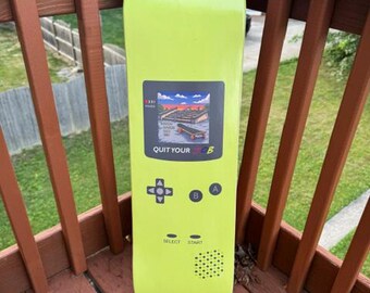 Green Kiwi Retro Console Skate Deck – 8.25"