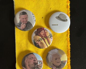 I Think You Should Leave Pin Set | Choking on Hot Dog, Driving Croner, Karl Havoc | Lapel Pin Collection Tim Robinson Set Version 1