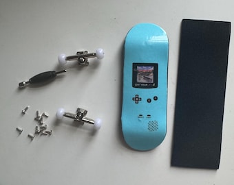 Teal Retro Console Fingerboard Kit – 100 x 32mm