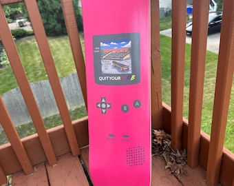 Pink Berry Retro Console Skate Deck – 7.8"