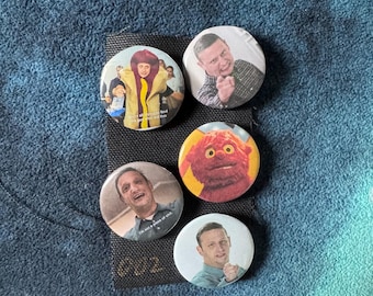 I Think You Should Leave Inspired Pin Set – 1.25” Comedy Pins – Sketch Show Humor Pins Set Version 2