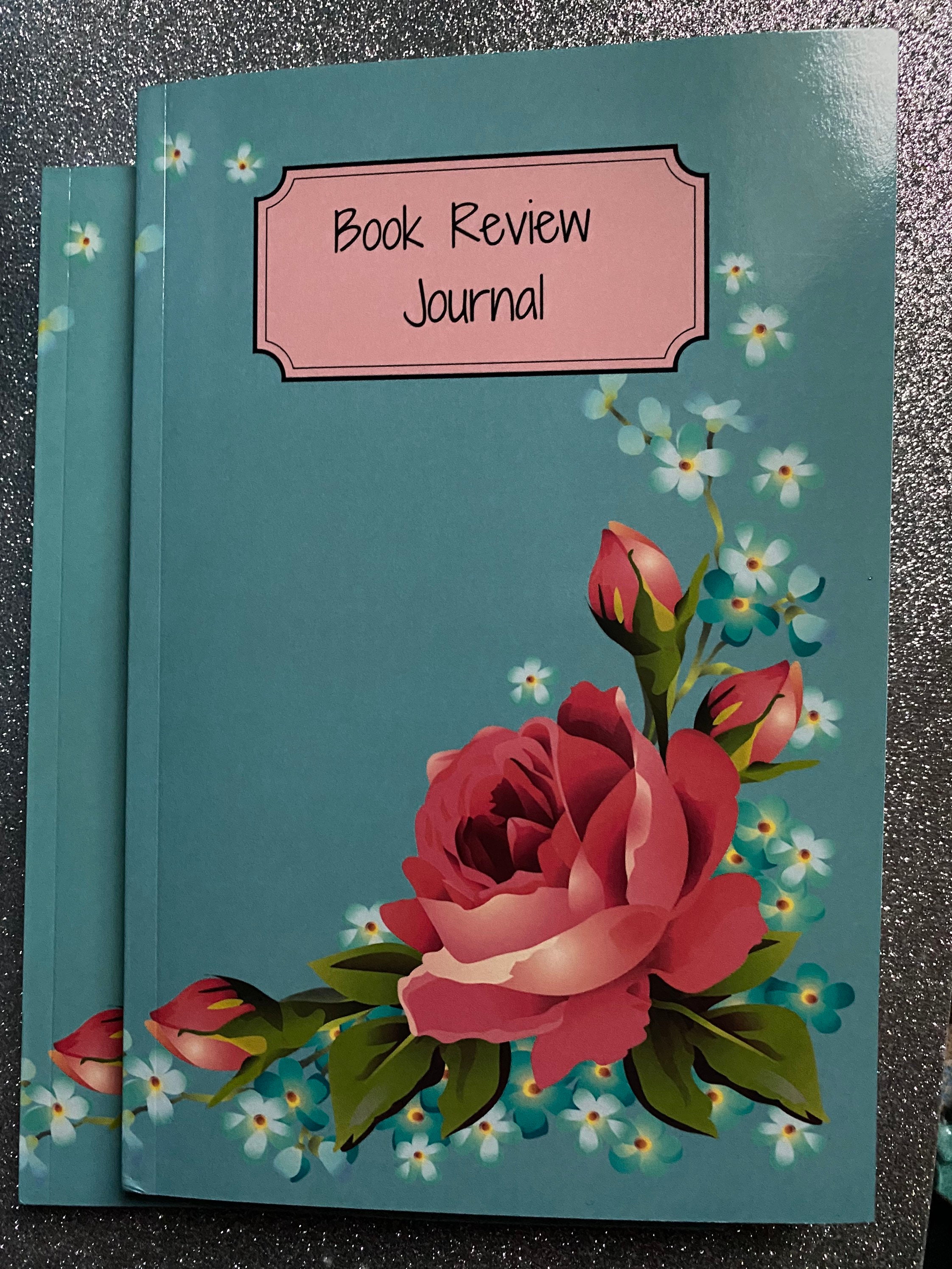 Floral Book Review Journal / Reading Log / Book Review / Reading Diary / Notebook / Book Tracker