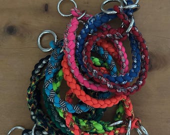 20" Paracord Dog Training Collar: Braided Slip/Choke Collar