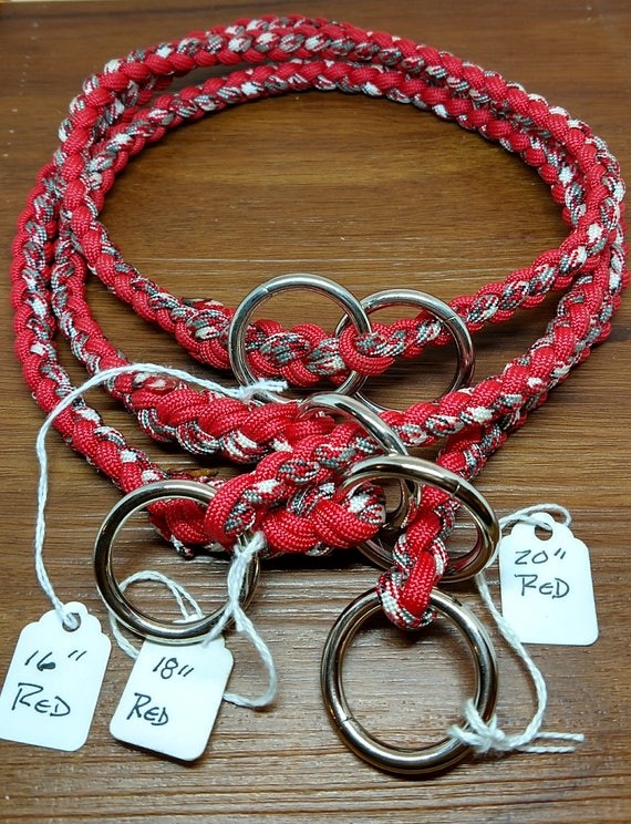 Paracord dog choke collar hotsell