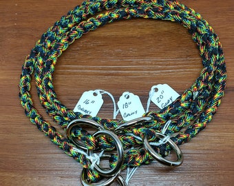 Galaxy Paracord Dog Training Collar: Braided Choke/Slip Collar