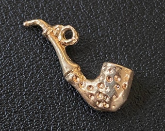 Vintage 14K Gold Pipe Charm