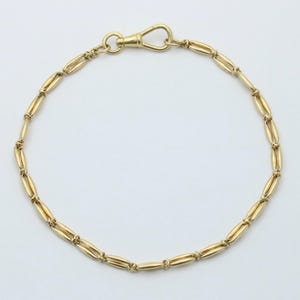 Victorian 18K Gold 9” Long Watch Chain, Bracelet