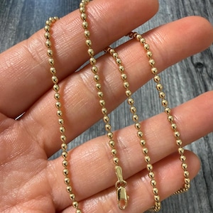 Uno A Erre 14K guldkulkedja, 45 cm lång