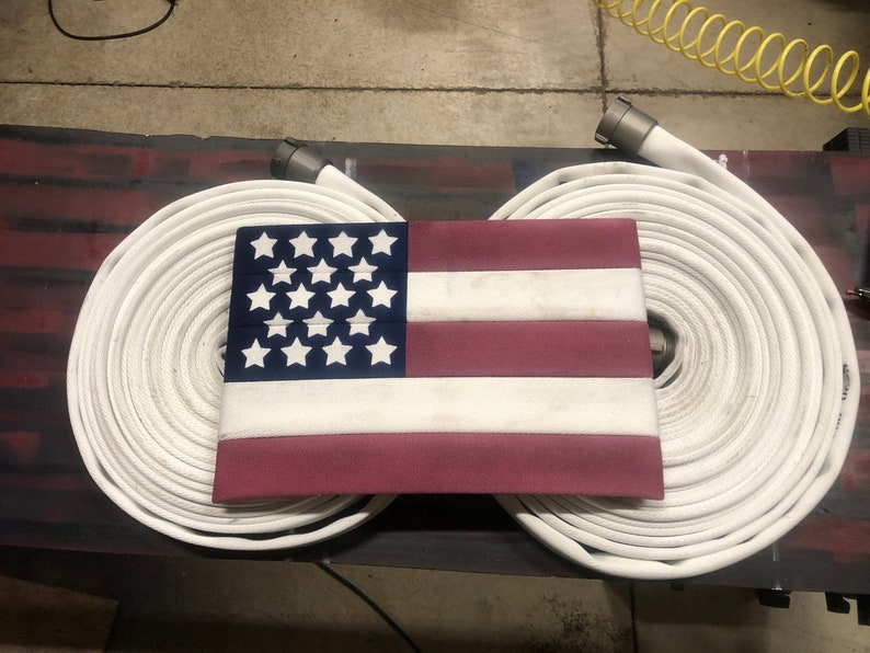 Fire Hose American Flag Medium | Etsy