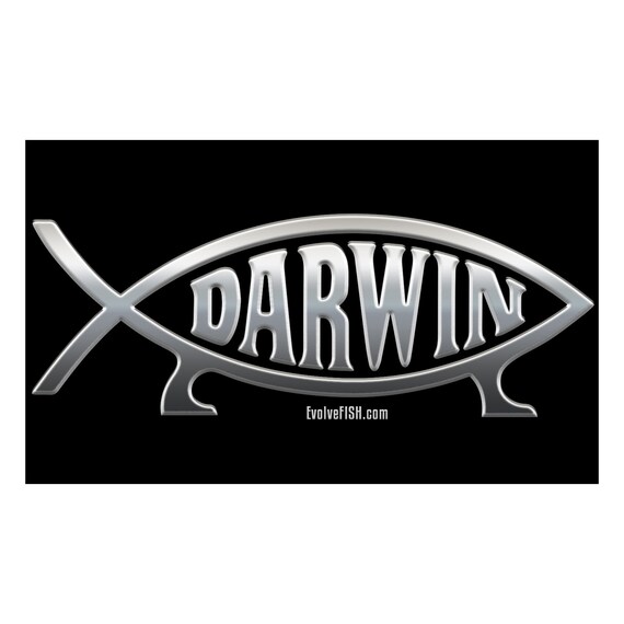 Darwin Fish Bumper Sticker 5