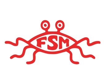 FSM Flying Spaghetti Monster Weatherproof Vinyl Decal - EF-VDC-00009