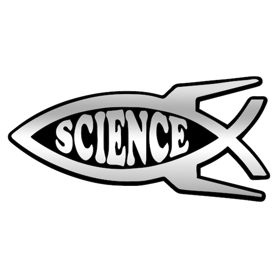 Rocket Science Fish Plastic Auto Emblem silver5 X 2.25 -  Canada